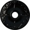 Ekena Millwork Kent Ceiling Medallion (Fits Canopies up to 5"), Hnd-Painted Black Pearl, 18"OD x 3 1/2"ID x 1 1/4"P CM18KEBPS - alternate 1